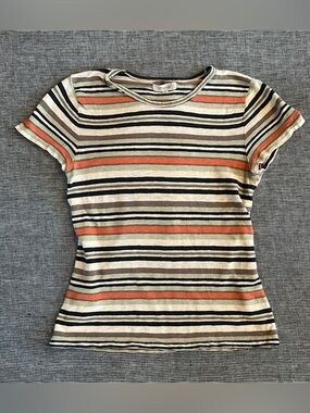 Madewell Linen Stripe Baby Tee